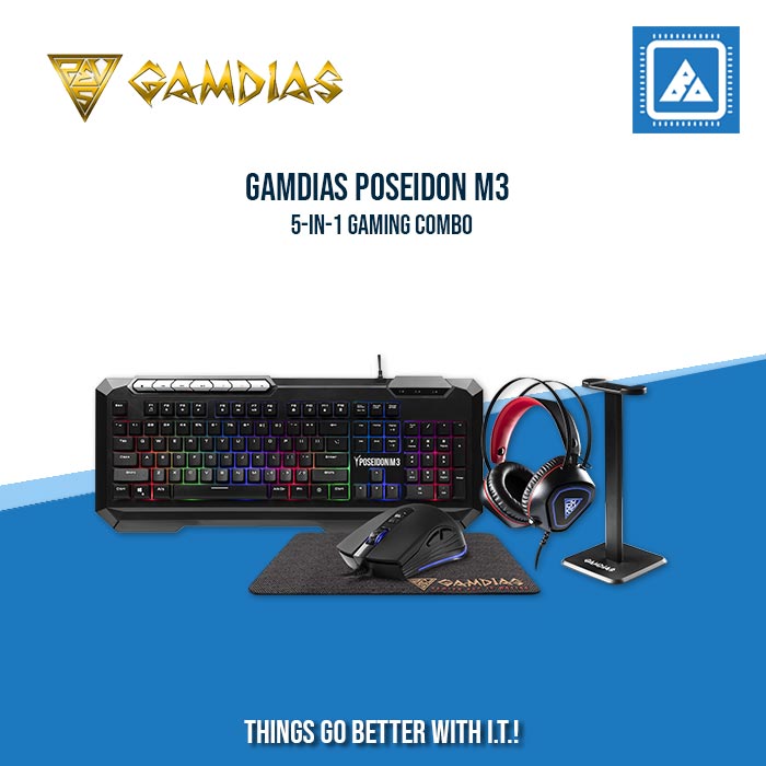 GAMDIAS POSEIDON M3 5-IN 1 GAMING COMBO GAMDIAS POSEIDON M3 5-IN 1 GAMING COMBO